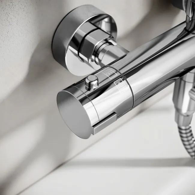 Doon Round Chrome Thermostatic Bath Filler Shower Set