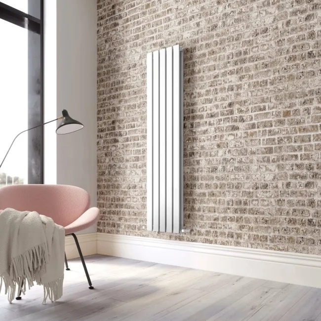 Faro White Double Flat Panel Vertical Radiator 1600x350mm