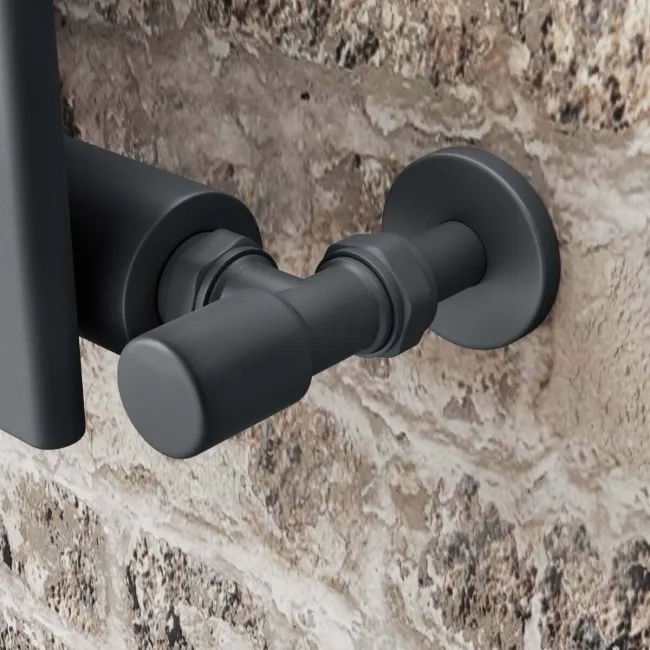 Faro Anthracite Single Flat Panel Vertical Radiator 1600x420mm