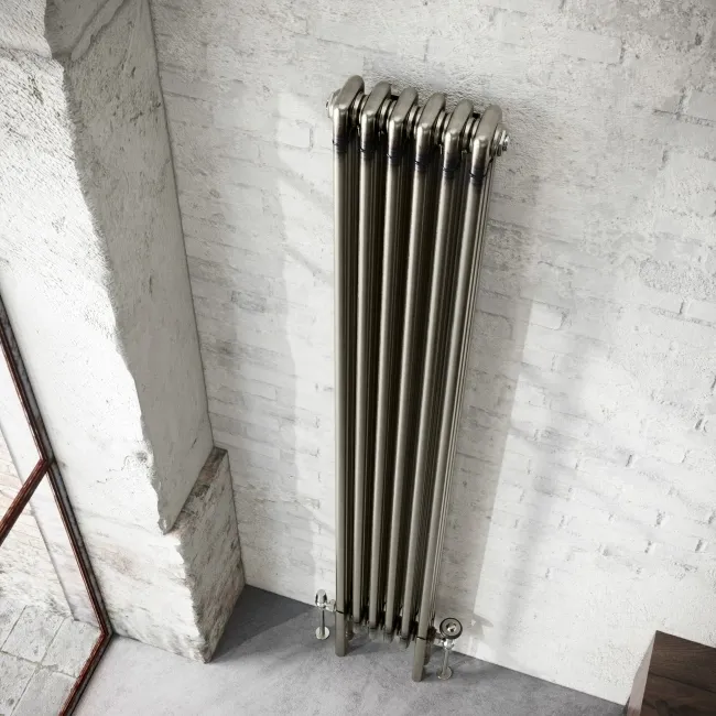Athens Raw Metal Triple Column Vertical Traditional Radiator 1800x290mm
