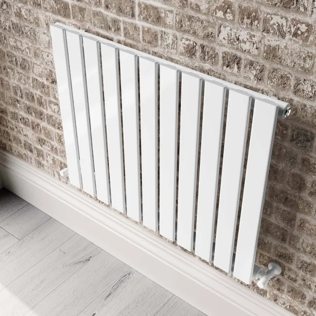 Faro White Single Flat Panel Horizontal Radiator 600x770mm