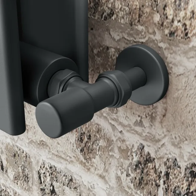 Faro Anthracite Double Flat Panel Horizontal Radiator 600x770mm