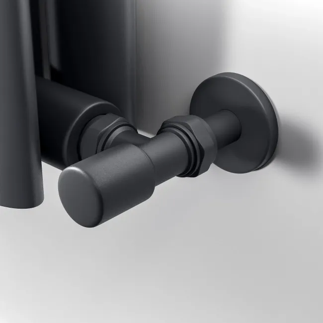 Marbella Anthracite Double Oval Panel Radiator 600x1020mm