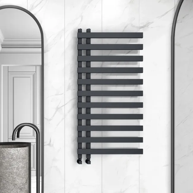 Palermo Anthracite Designer Heated Towel Rail 1200x600mm