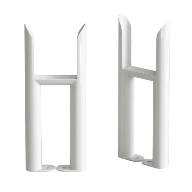 White Traditional 3 Column Radiator Feet