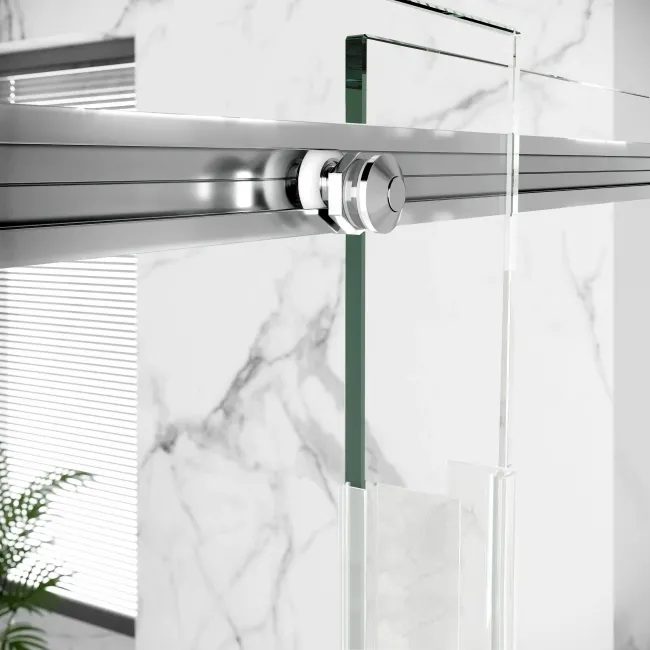 Stockholm Easy Clean 8mm Frameless Sliding Shower Door 1100mm