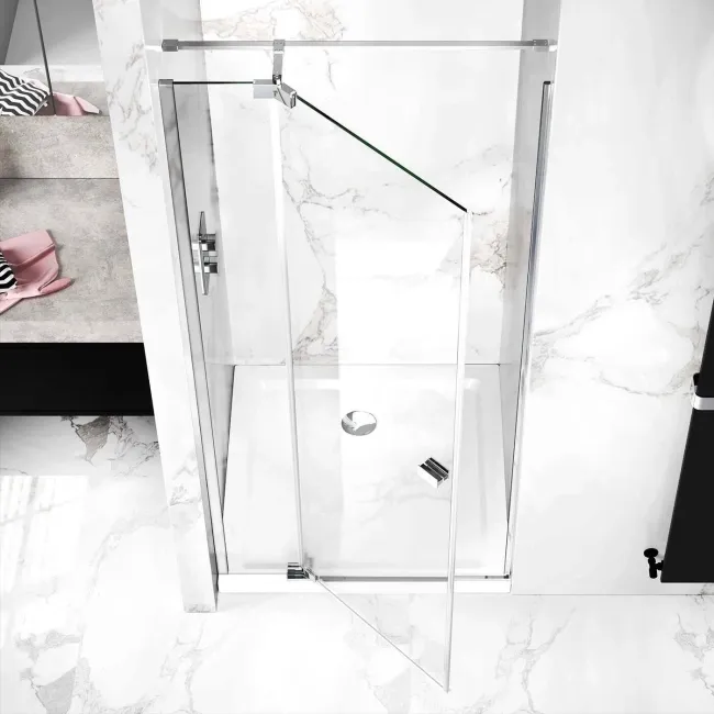 Vienna Easy Clean 8mm Hinged Shower Door 900mm