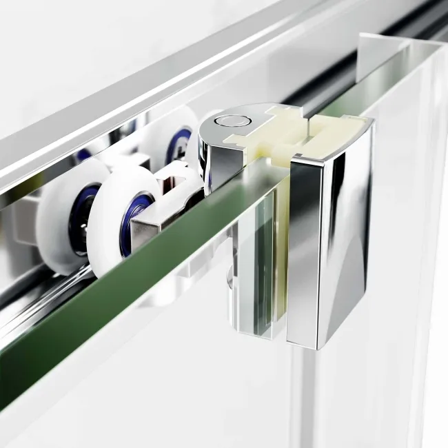 Hamburg Easy Clean 8mm Sliding Shower Door 1100mm - Easy Fix Feature