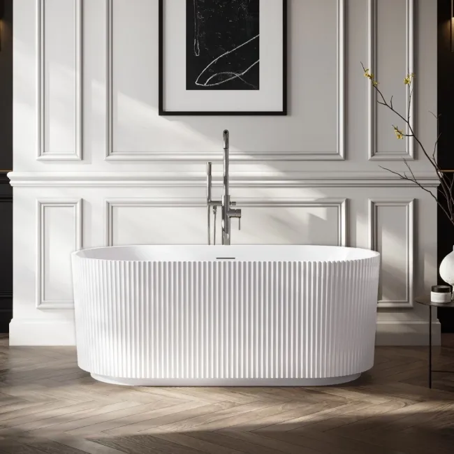 Barnet 1500mm Fluted Freestanding Bath