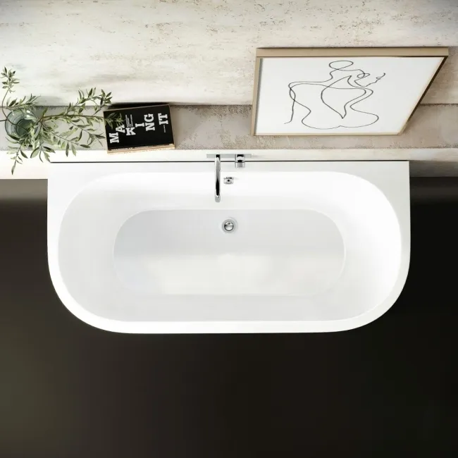 Stafford Essential 1700mm Back To Wall Bath ( Excludes Bath Panel)