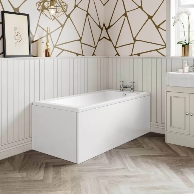 1600 Super Strength Reinforced Acrylic Straight Bath Front Panel