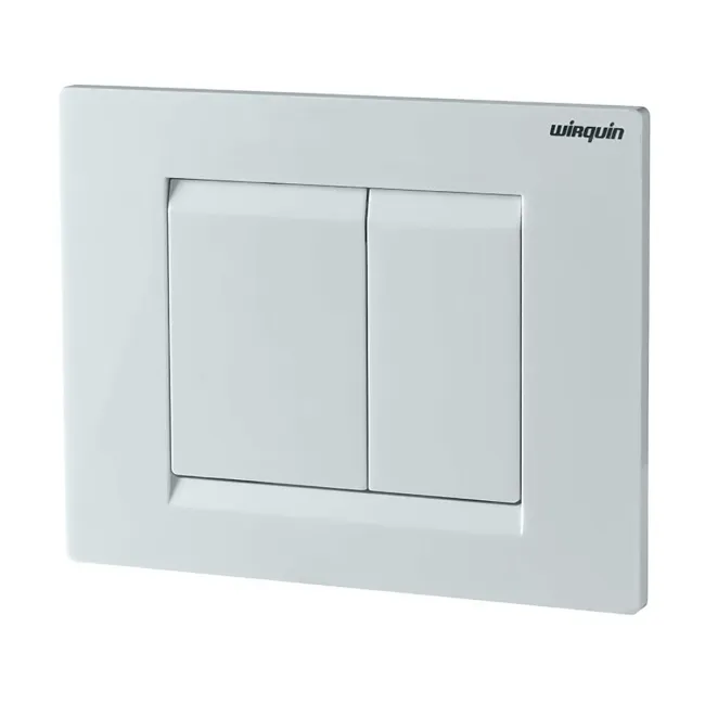 Wirquin Dual Flush White Push Plate