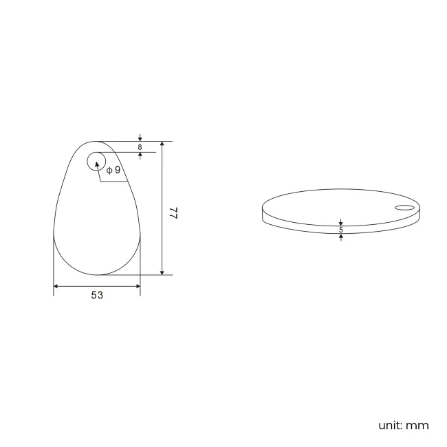 Brushed Brass Toilet Seat Teardrop Hinge Cover Caps