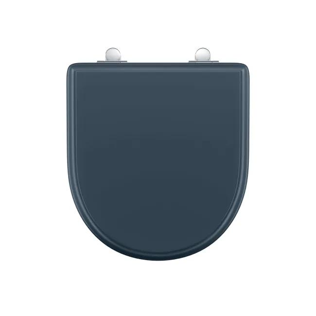 Kansas Traditional Inky Blue Wooden Soft Close Seat