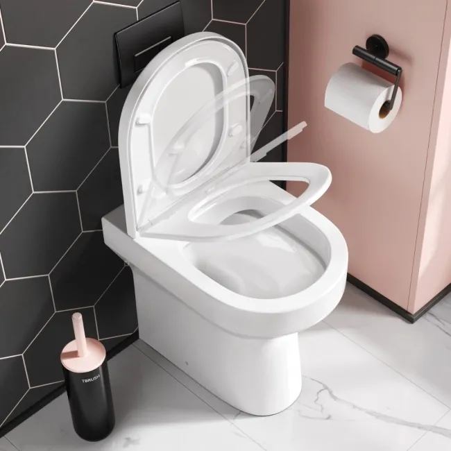 Denver Soft Close Seat for Comfort Height Back To Wall Toilet