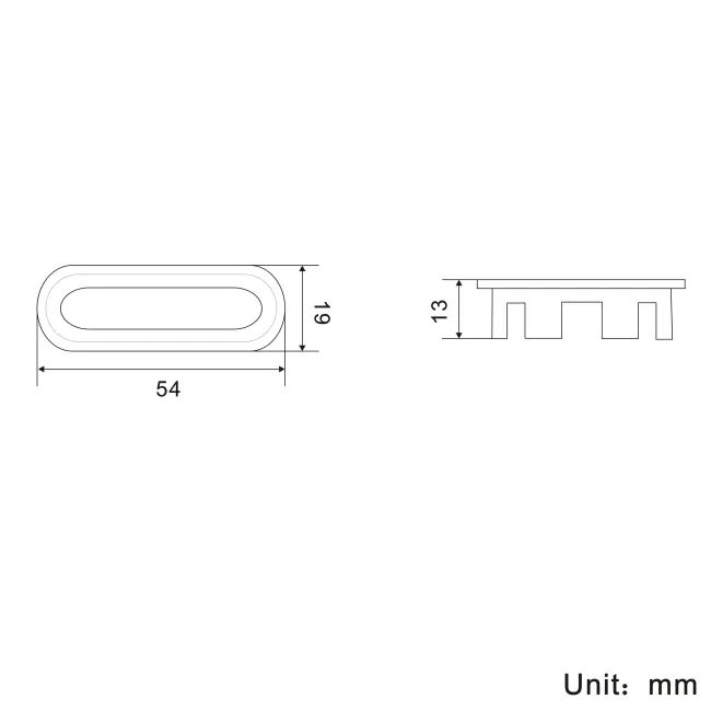 Brushed Brass Oval Basin Overflow Ring
