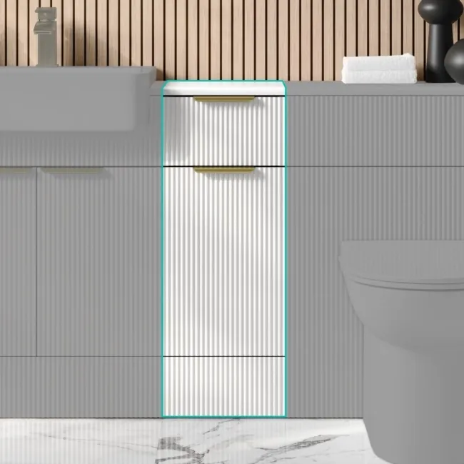 Brushed Brass Flat Furniture Handle