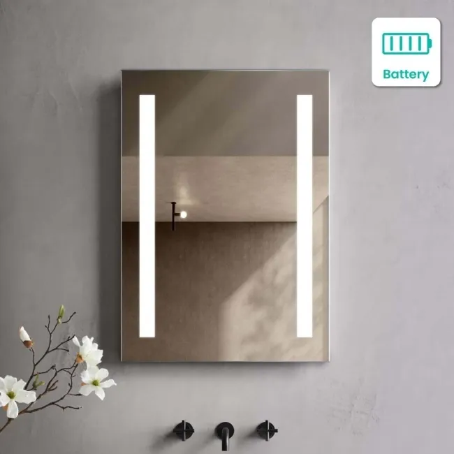 Emielia Battery Operated Illuminated LED Mirror 700x500mm