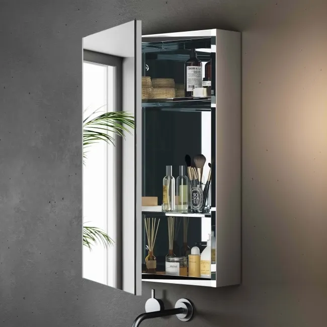 Elena Stainless Steel Mirror Cabinet 700x500mm