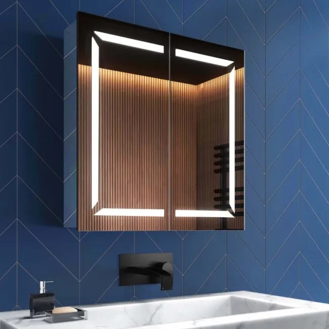 Haisley Illuminated LED Mirror Cabinet 600x600mm