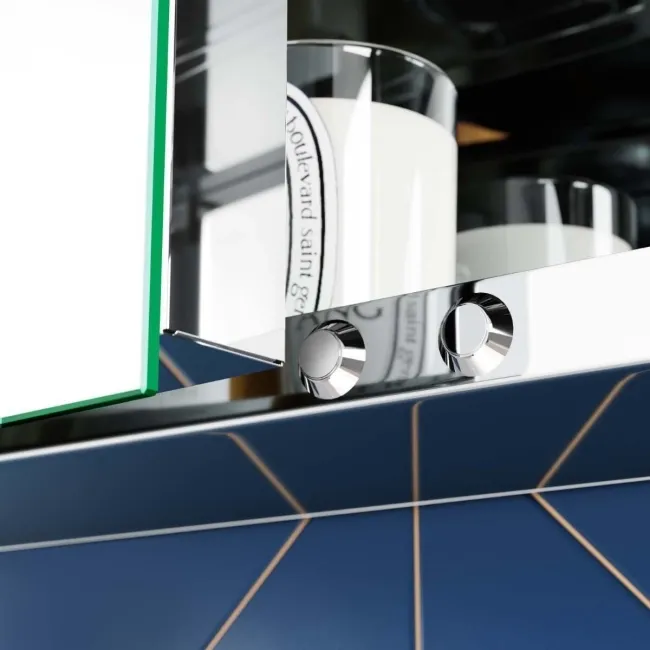 Haisley Illuminated LED Mirror Cabinet With BLUETOOTH Speaker 600x600mm