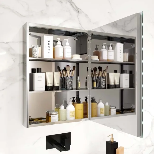 Madison Battery Operated Illuminated LED Mirror Cabinet 700x500mm