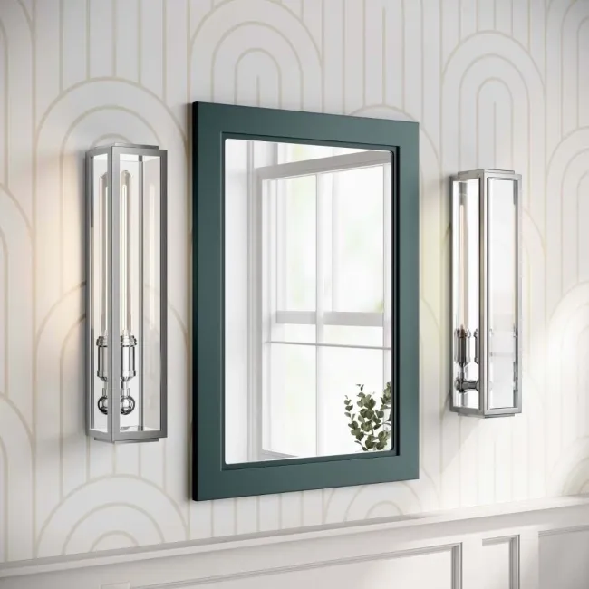 Midnight Green Bathroom Mirror 700x500mm