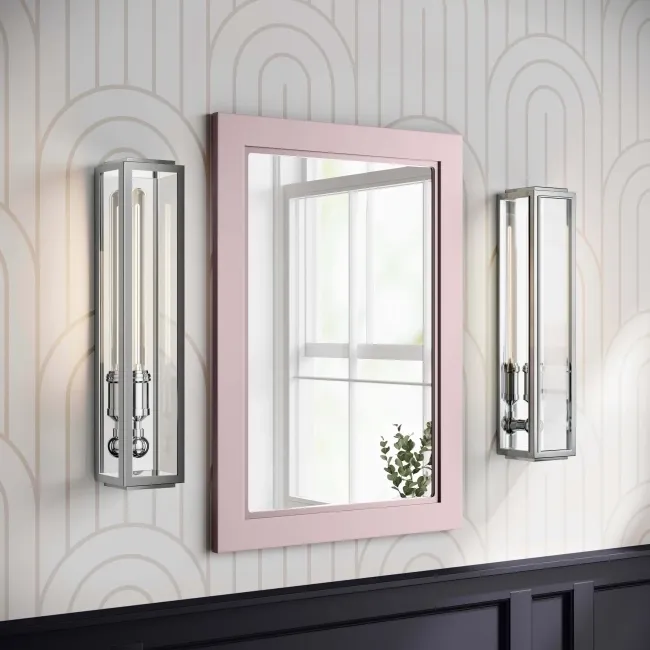 Cashmere Pink Bathroom Mirror 700x500mm