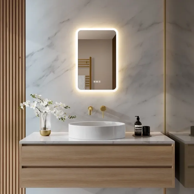 Jolie Illuminated LED Mirror With BLUETOOTH Speaker 600x400mm
