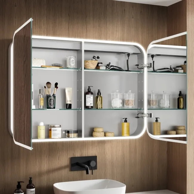 Willow Illuminated LED Mirror Cabinet With BLUETOOTH Speaker & USB Port 700x1000mm