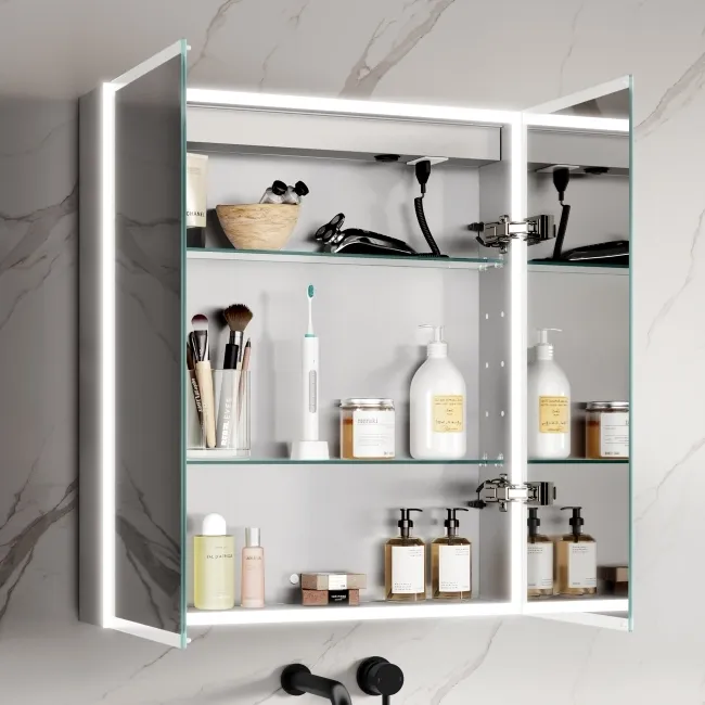 Margot Illuminated LED Mirror Cabinet 700x600mm