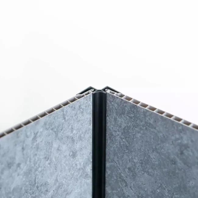 Trepanel Aqua® Shower Panel PVC Internal Corner Joint Black