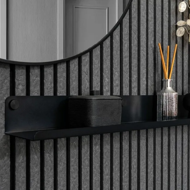 Trepanel Customise® Black Shelf 759mm inc Black Screws