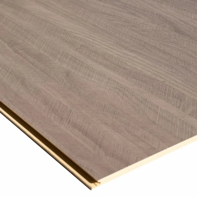 Trepanel Style® Grey Chevron Wood Effect Matt WPC Laminated Wall Panel