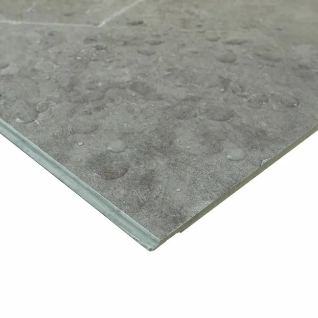 Trepanel Aqua Luxe® Grey Marble Effect Satin SPC Wall Panel 4 Pack (Covers 2.80 SQM)