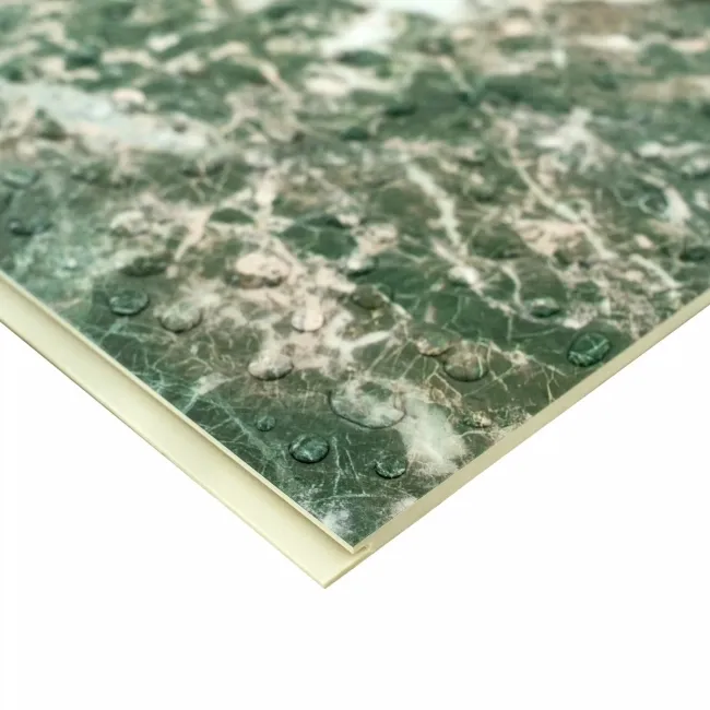 Trepanel Aqua Luxe® Green Dramatic Marble Effect Embossed Gloss SPC XXL Wall Panel