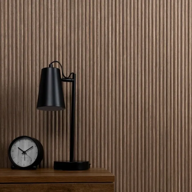 Trepanel Flex® Smoked Oak Flexible Acoustic Wood Panels 2400x300