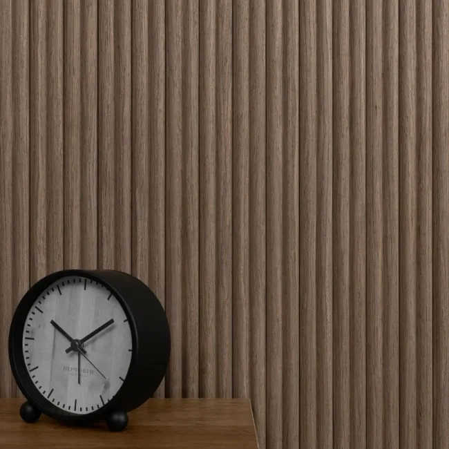 Trepanel Flex® Smoked Oak Flexible Acoustic Wood Panels 2400x300