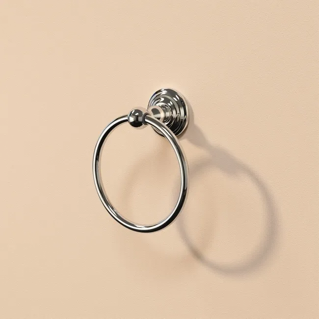 Eleanor Traditional Chrome Towel Ring