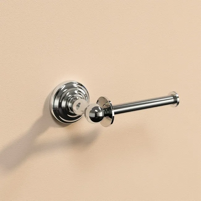 Eleanor Traditional Chrome Toilet Roll Holder