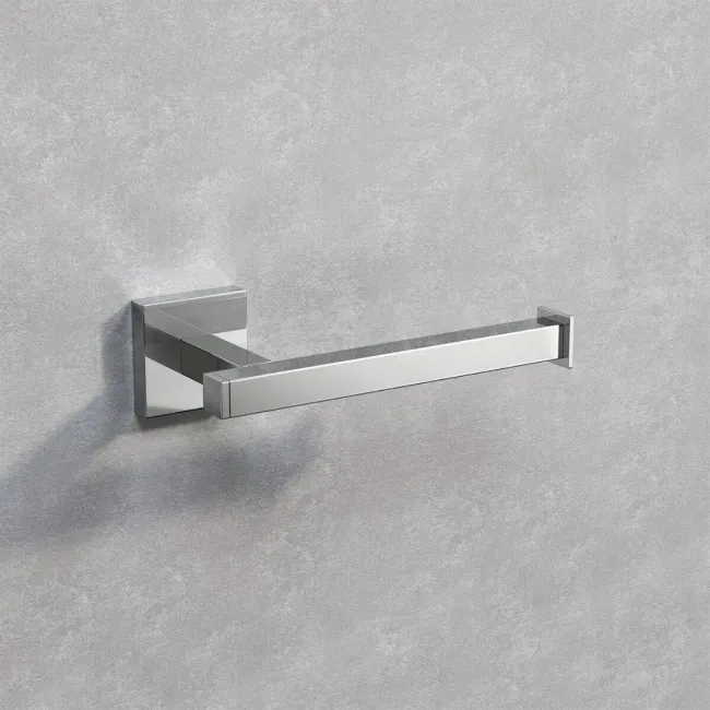 Isla chrome Square Toilet Roll Holder