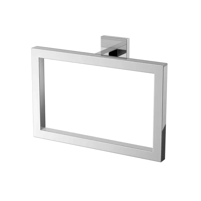 Isla chrome Square Towel Ring