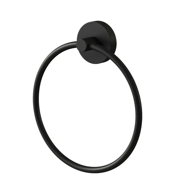 Sofia Matt Black Towel Ring