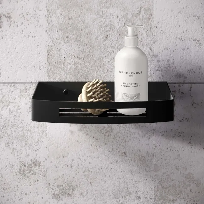 Ivy Matt Black Soap Basket