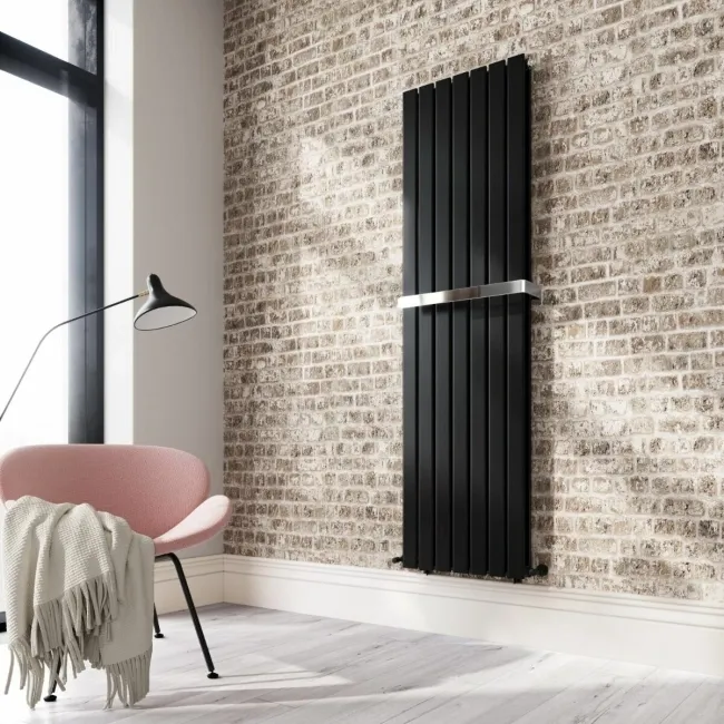 Chrome Towel Hanger 500mm for Double Flat Panel Radiator