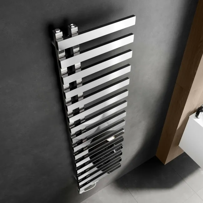 Palermo Electric Chrome Designer Heated Towel Rail 1600x450mm
