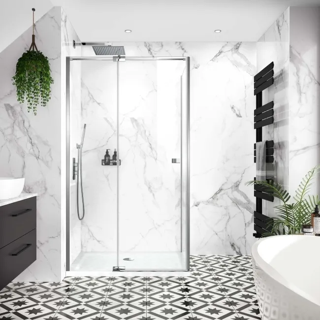 Vienna Easy Clean 8mm Hinged Shower Enclosure 1100x900mm