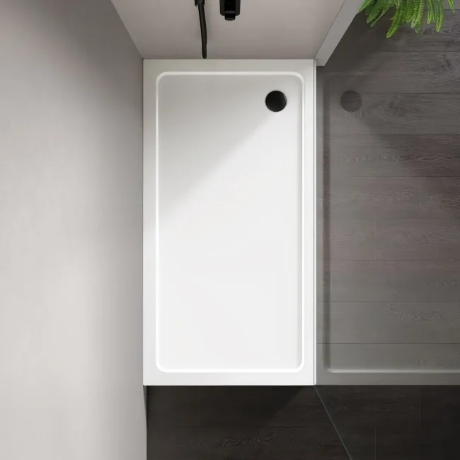 London Rectangular Stone Shower Tray 1500x760mm & Riser Kit