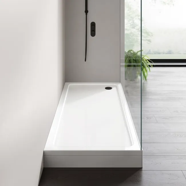 London Rectangular Stone Shower Tray 1700x800mm & Riser Kit