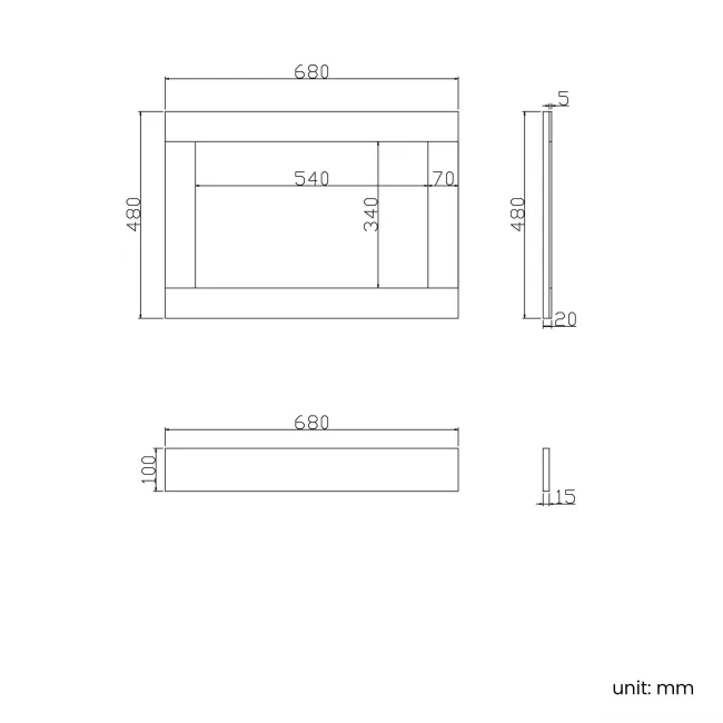 Traditional Linen White Wooden Bath Panel Pack 1700x680mm